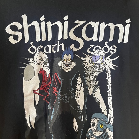 (women’s) Death Note Shinigami demi gods black anime tshirt - Picture 5 of 12